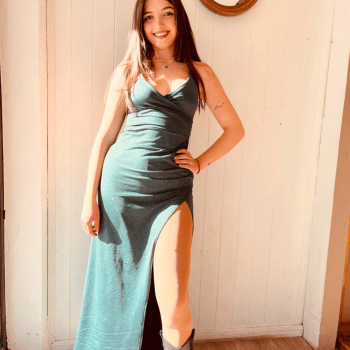 VESTIDO GLITER LARGO VERDE