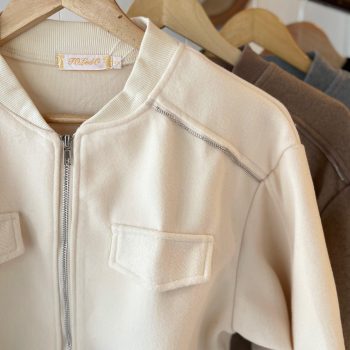 CAMPERA BOMBER PAÑO
