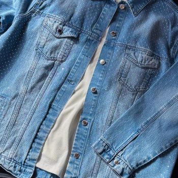 CAMPERA JEANS BRILLOS